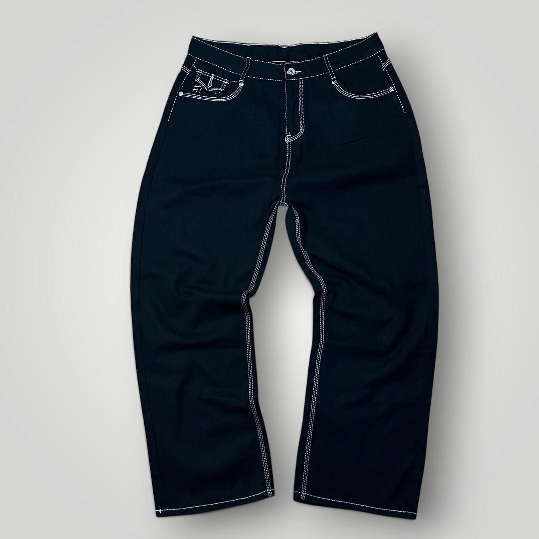 True Religion Y2K Heavy Cotton Jeans White Stitch (Replica)