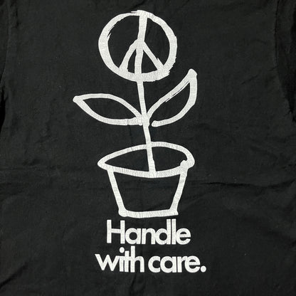 Stussy "Peace Pot" Heavy Cotton Tubular Knit Y2K Graphic Skater T-Shirt
