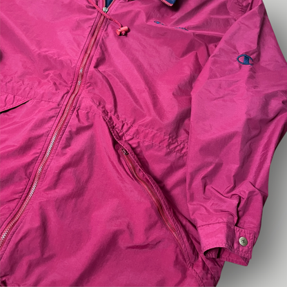 Champion Vintage 90's Hooded Raincoat Windbreaker Jacket