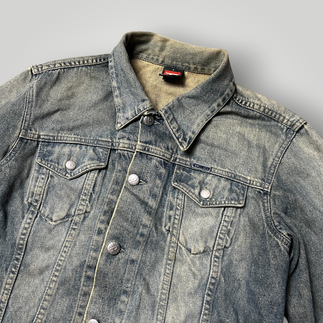 Diesel Vintage Y2K Piss Denim Trashed Jacket (Дамско)