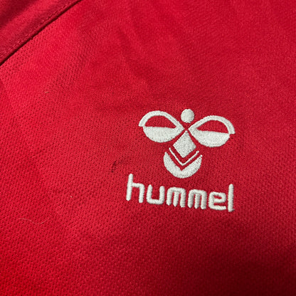 Hummel Denmark 2021/2022 Simon Kjaer #4 Football Jersey T-Shirt