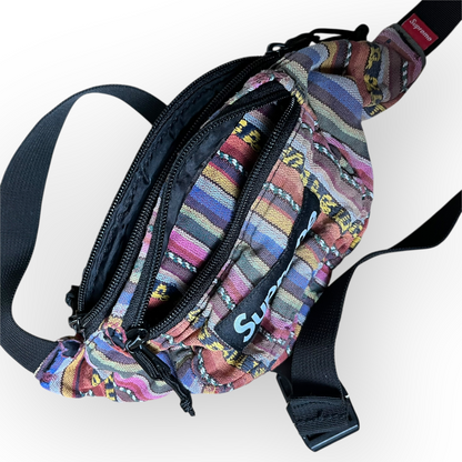 Supreme "Woven Stripe SS20" Multicolor Waist Bag