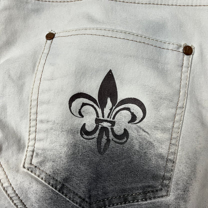 KINGZ Vintage 2010's Y2K Biker Stacked Fit Jeans
