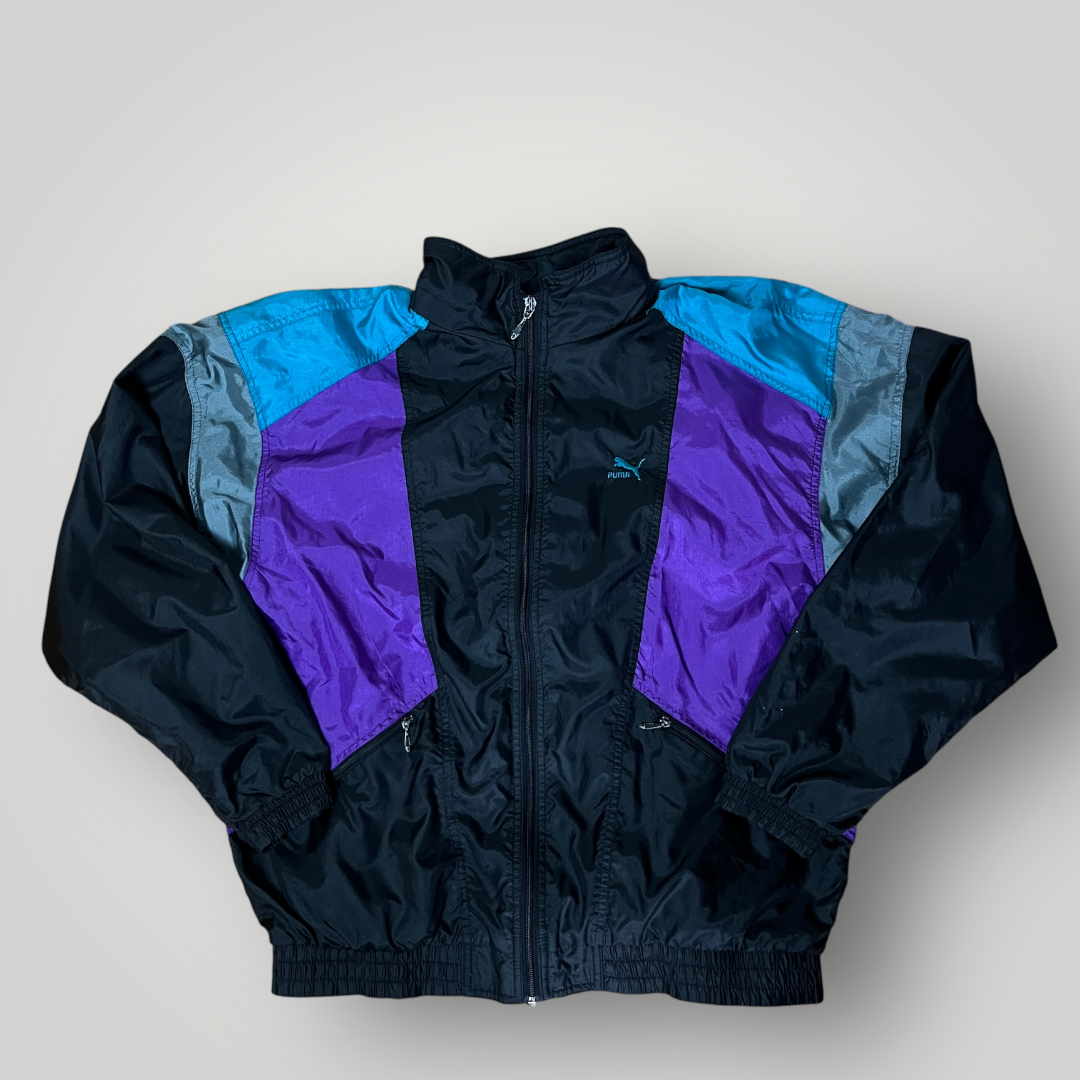 Puma Vintage 90's Y2K Techno Rave Hip-Hop Multiblock Windbreaker Jacket