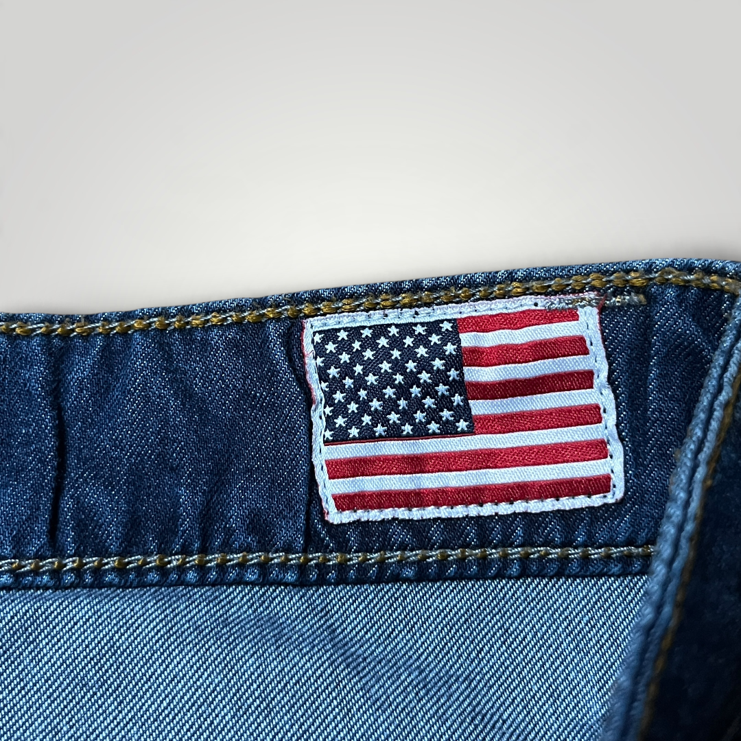 True Religion Vintage 2000's Y2K "Bobby" Denim Shorts