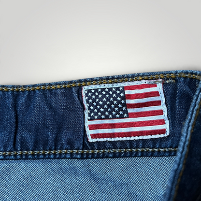 True Religion Vintage 2000's Y2K "Bobby" Denim Shorts