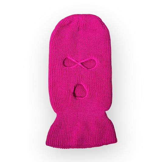 Pink Robber Ski Mask