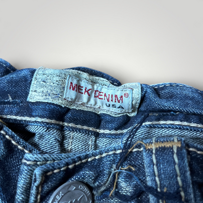 MEK Denim Vintage 2000's Y2K  Distressed Bootcut Jeans