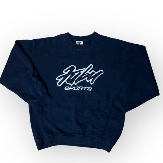 FUBU Vintage 90's Y2K Heavy Cotton Embroidered Boxy Sweatshirt Crewneck
