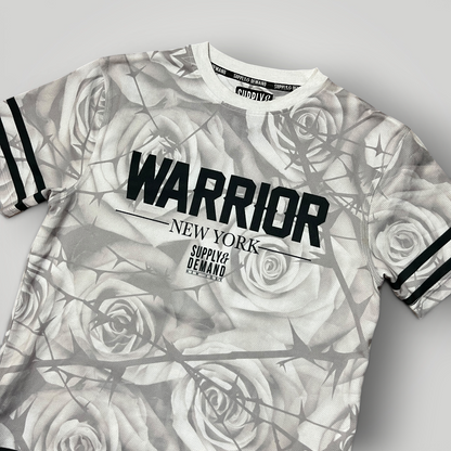 Supply & Demand 2016 Drop "Warrior" Y2K Hip-Hop Swag Graphic Zip Jersey T-Shirt