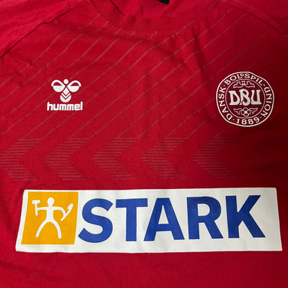 Hummel Denmark 2021/2022 Traning Long Sleeve Football Jersey Shirt