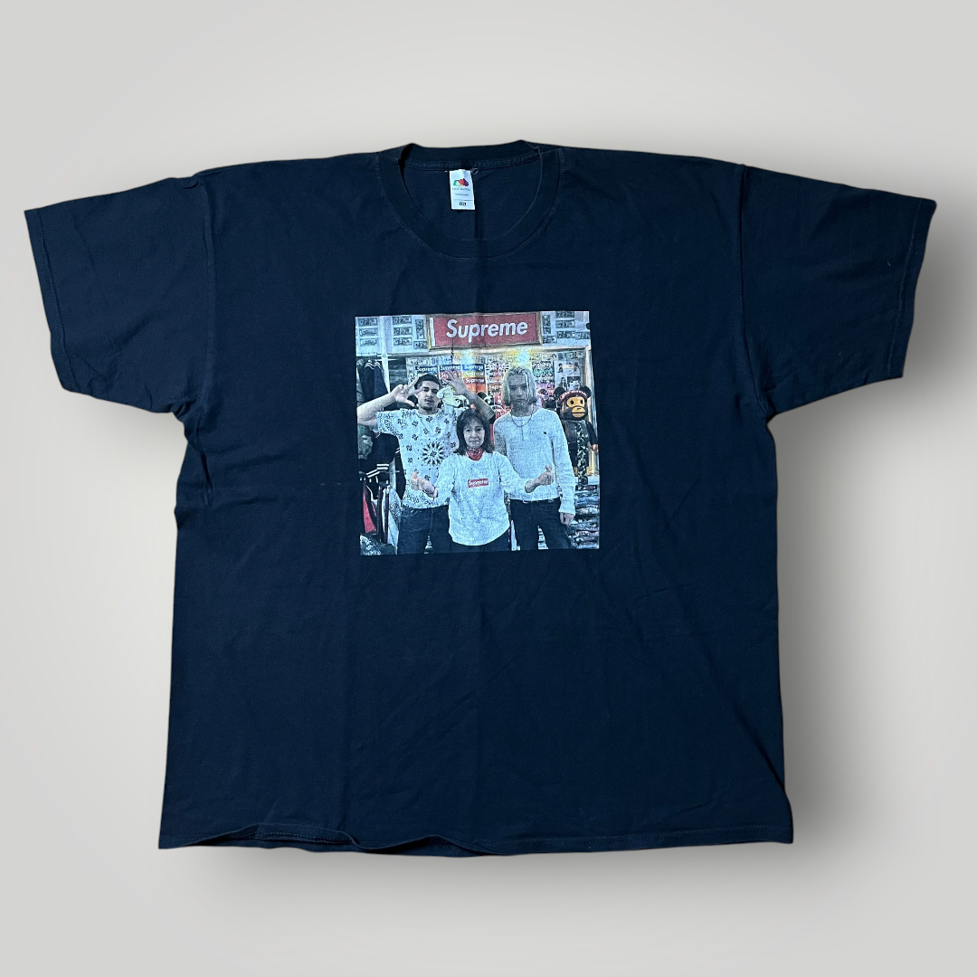 Supreme Bootleg Vintage 2000's Heavy Cotton Tubular Knit Graphic T-Shirt