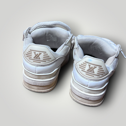 QUEEZAZA LV Inspired Y2K Coffee Dipped Chunky Sneakers