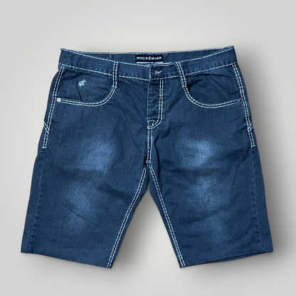 Rocawear Vintage 2000's Y2K Hip-Hoo Thick Stitch Denim Shorts
