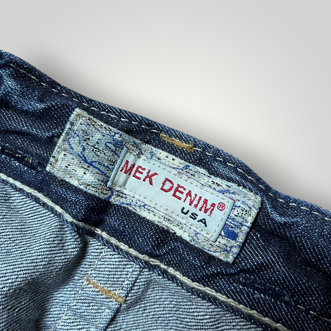 MEK Denim Vintage 2000's Y2K  Distressed Bootcut Jeans