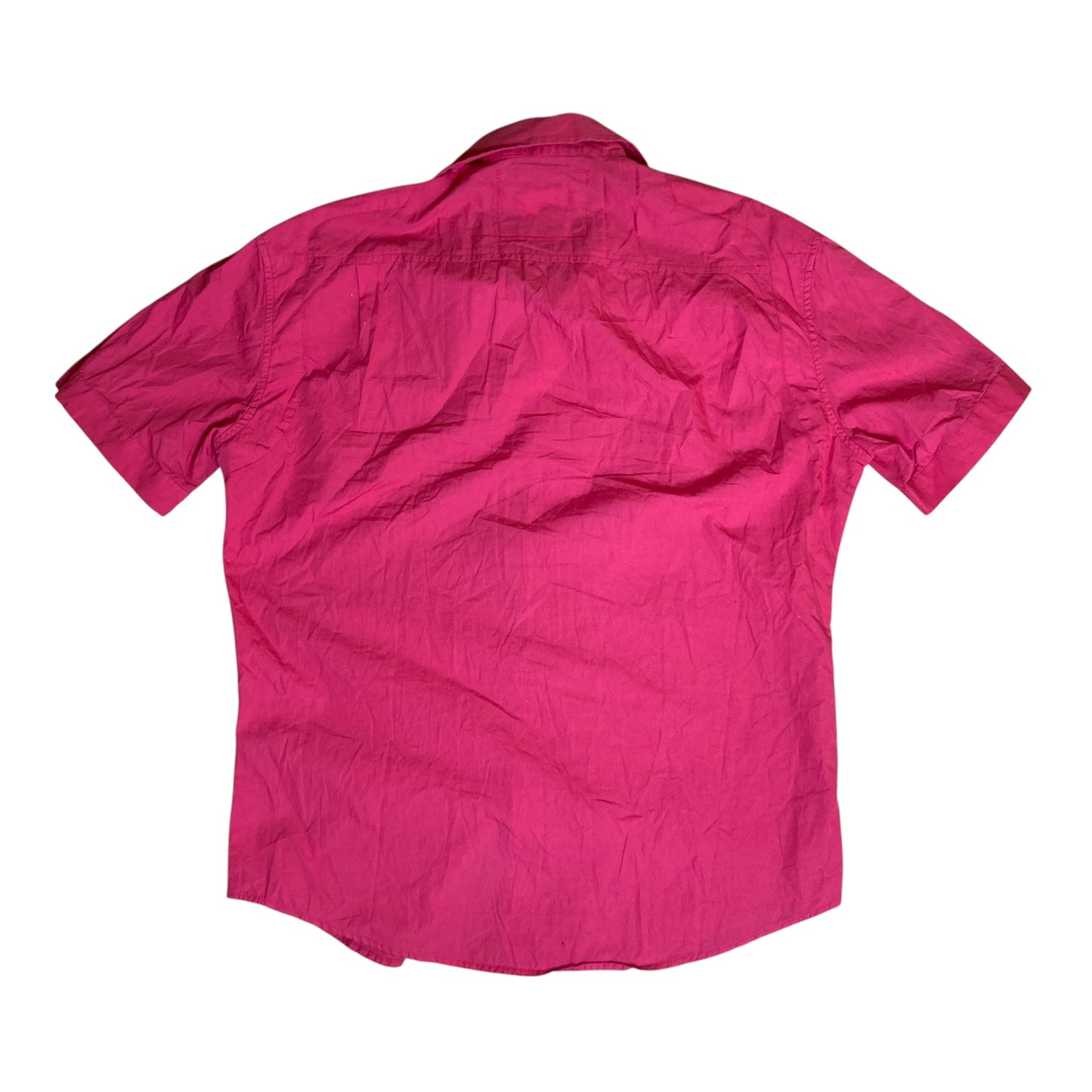 Evisu 2000-2010’s Pink Short Sleeve Button-Up Shirt 100% Cotton