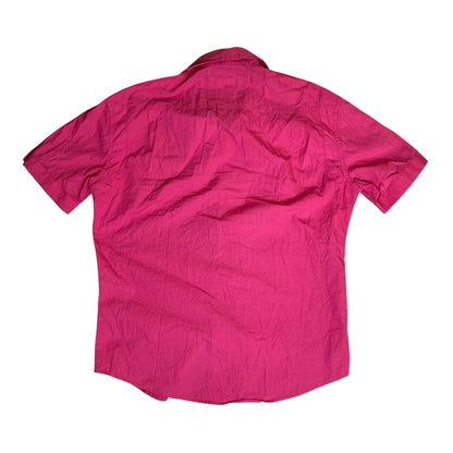 Evisu 2000-2010’s Pink Short Sleeve Button-Up Shirt 100% Cotton