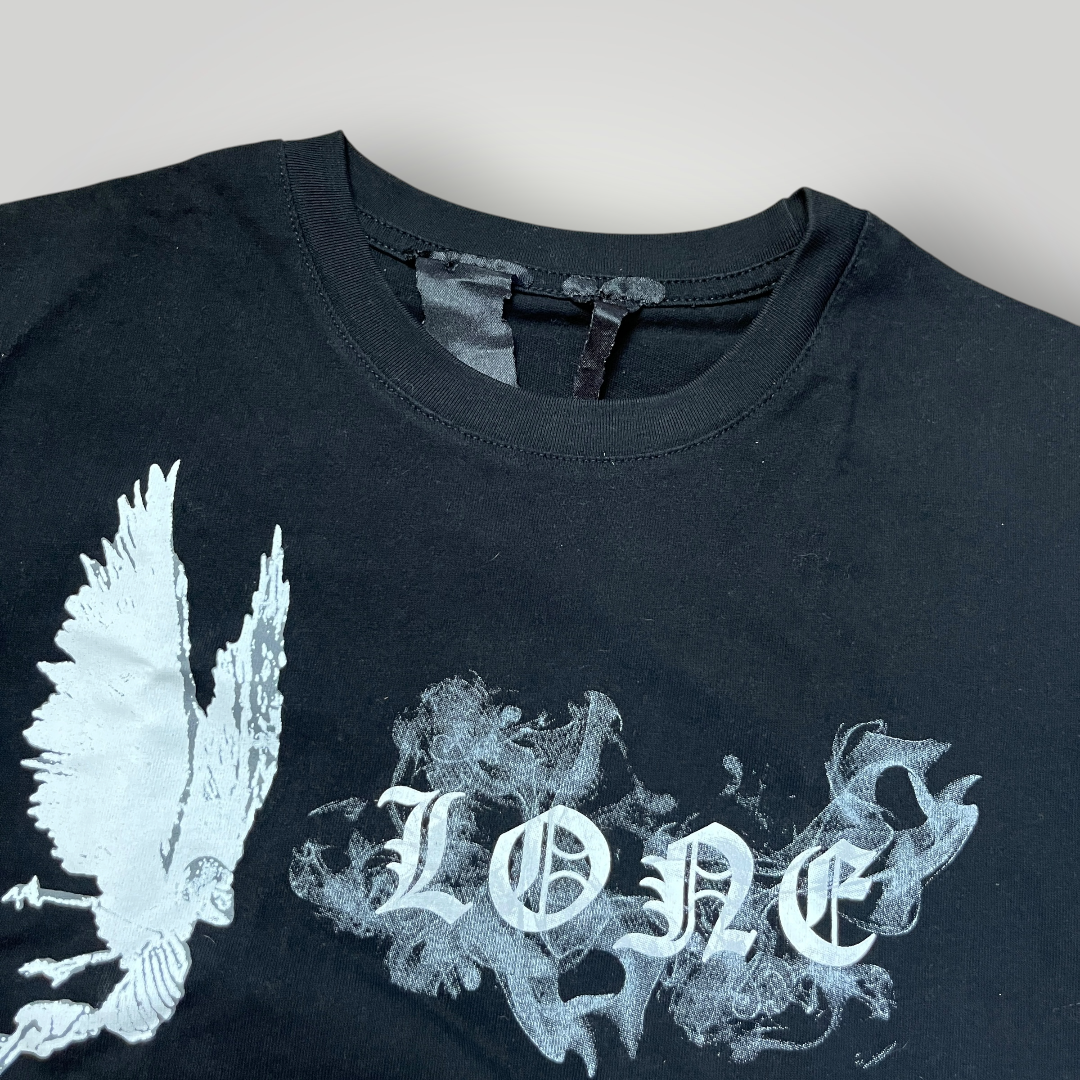 VLONE "Smoke Angel" Heavy Cotton USA MADE Y2K Graphic T-Shirt