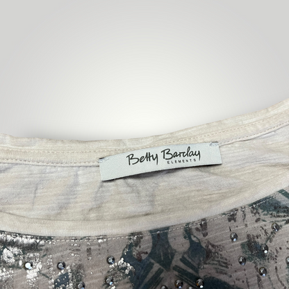 Betty Barclay "SHINE" Vintage 2010's Y2K Graphic T-Shirt (Дамско)