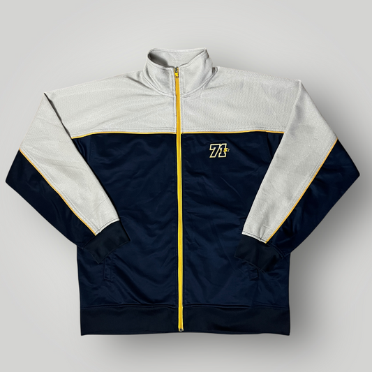 Starter "HV71 Heritage" Vintage 2000's Sport Track Oversized Hip-Hop Zip-Up Fleece Windbreaker Jacket !RARE!