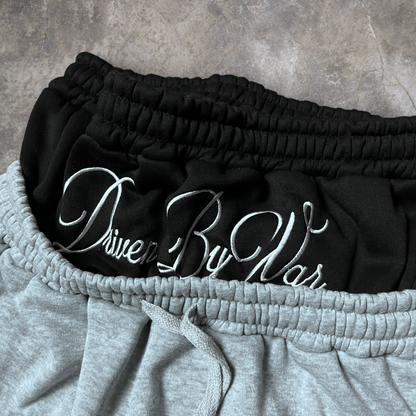 Driven By War Double Waist Y2K Hip-Hop Graphic Baggy Sweat Pants