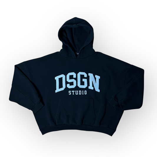 BooHoo MAN Lettered Heavy Cotton Cropped Boxy Hoodie (Дамско)