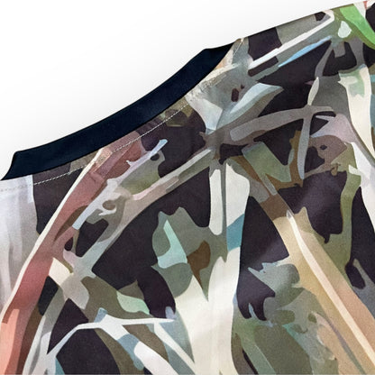 Real Tree Inspired Allover Print Graphic T-Shirt