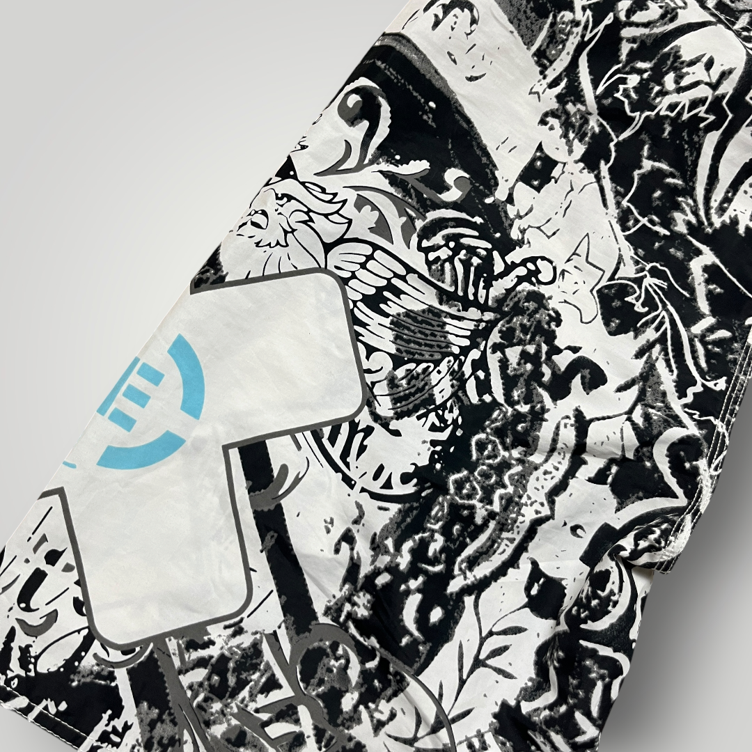 Crivit Y2K Graphic Surf Skate Shorts