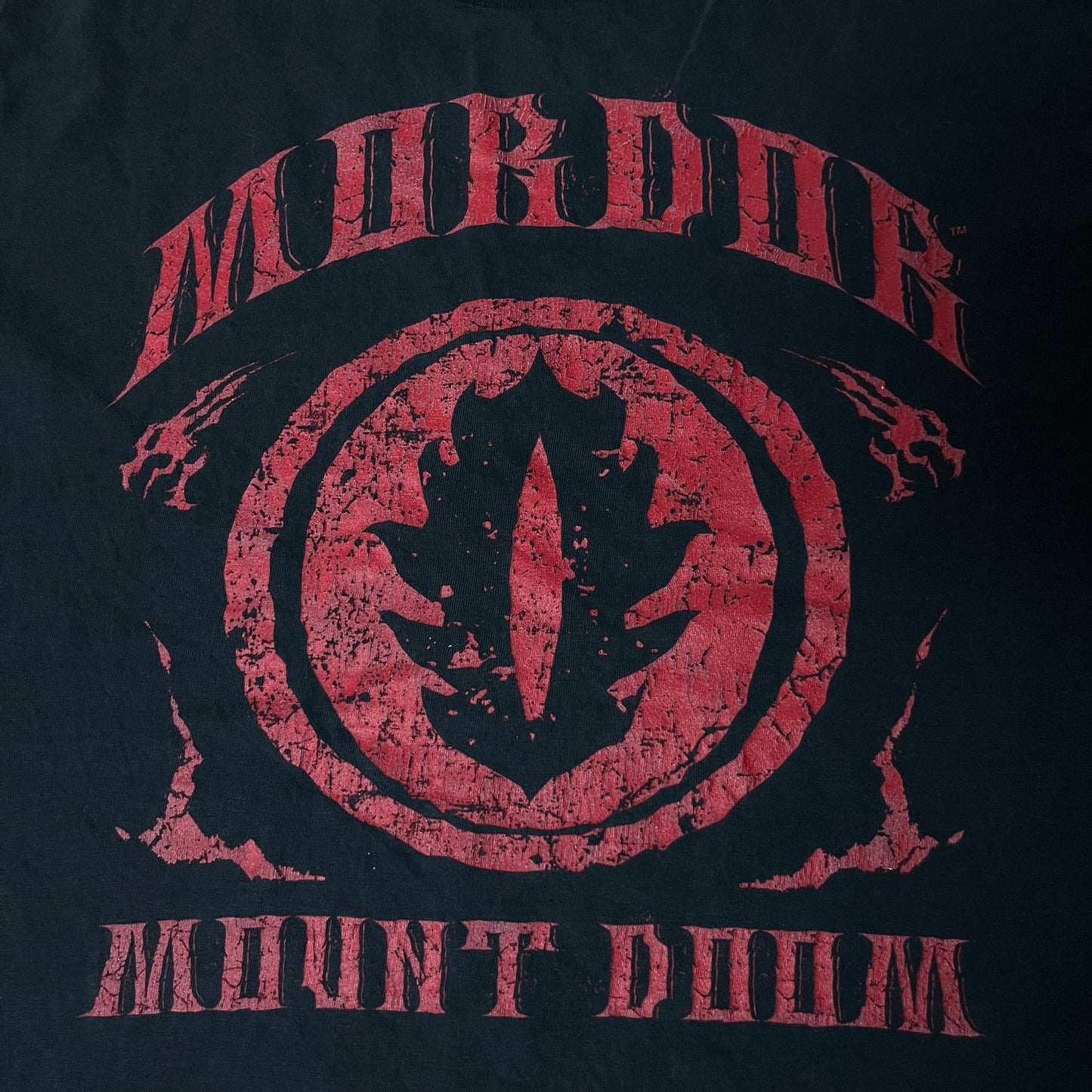 Lord of The Rings "Mordor Mount Doom" Y2K Graphic T-Shirt