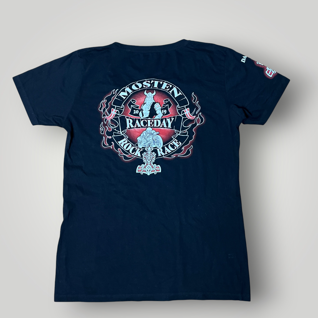 Monsten Raceday Y2K Biker Graphic T-Shirt