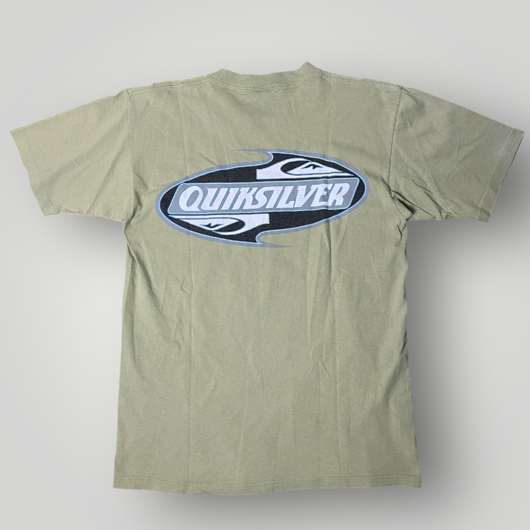 Quiksilver Vintage 90's USA MADE Y2K Heavy Cotton Single Stitch Graphic T-Shirt