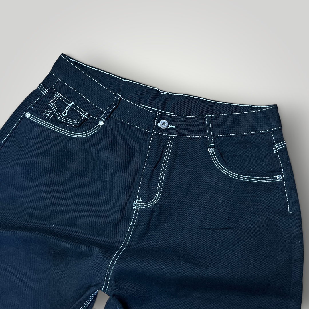 True Religion Y2K Heavy Cotton Jeans White Stitch (Replica)