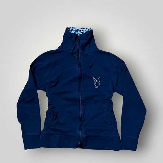 Playboy Vintage 2000's Y2K Rhinestone Funnel Neck Sweatshirt (Дамско)