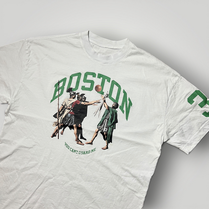 Independent Republic "Boston Legend" Roman Style Heavy Cotton NBA Basketball Graphic Jersey T-Shirt