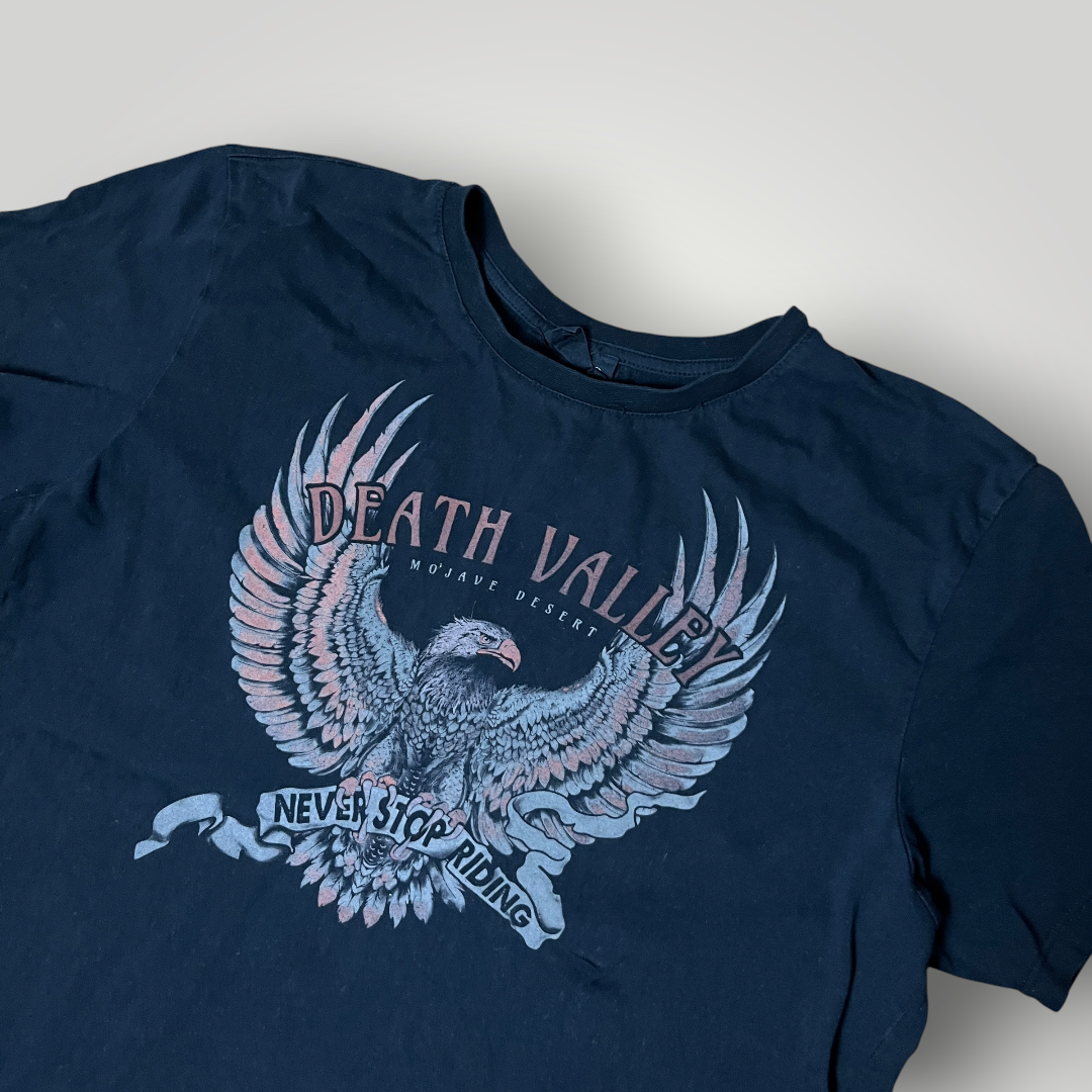 Death Valley Y2K Biker Graphic T-Shirt