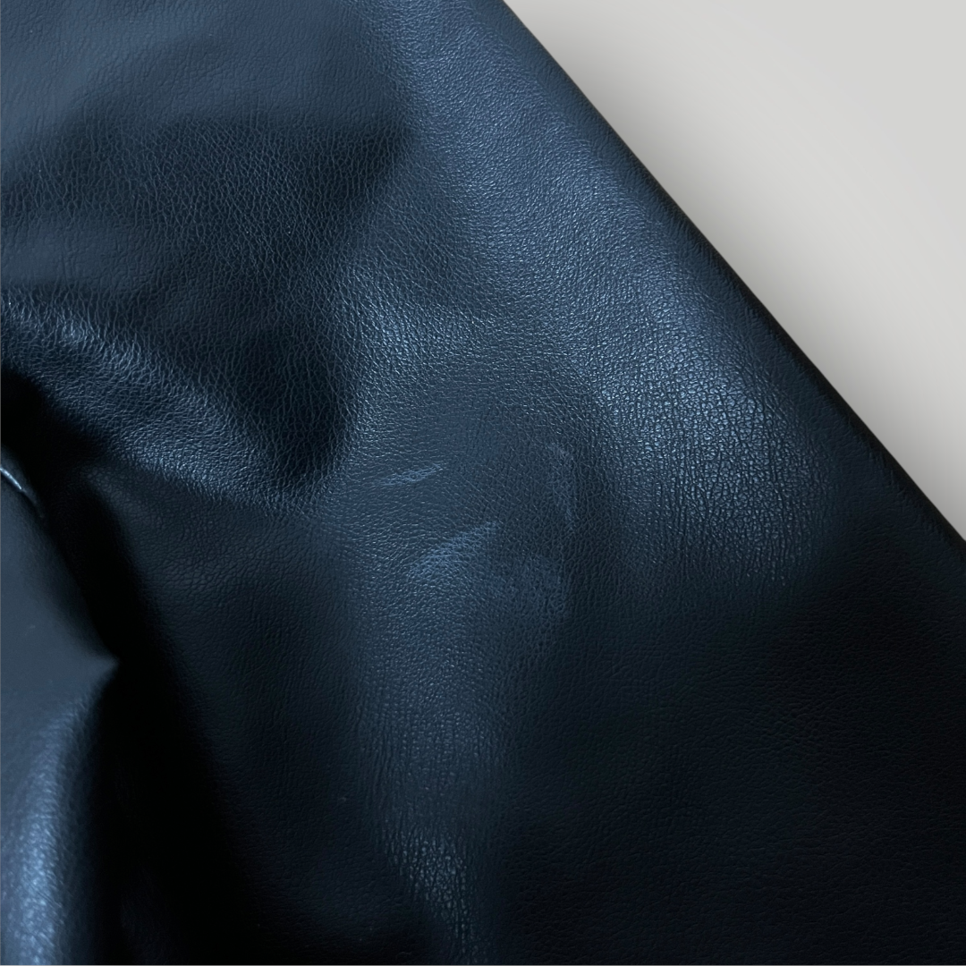 PULL&BEAR Y2K Leather Biker Cropped Jacket (Дамско)