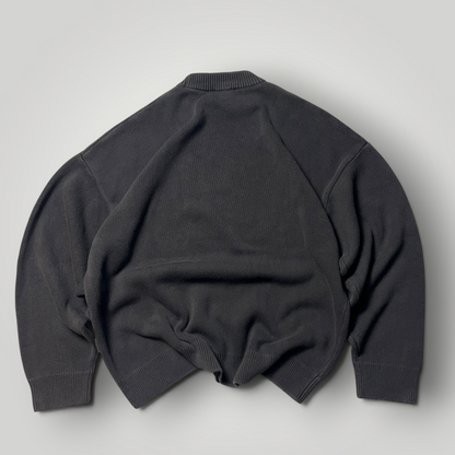 Rocawear Big Logo Heavy Cotton Hip-Hop Knit Crewneck Sweater
