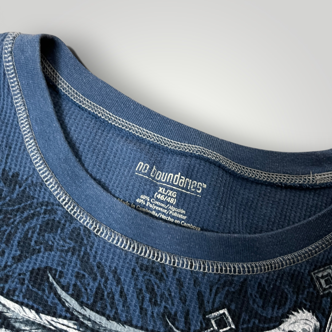 No Boundaries Y2K Graphic Thermal Long Sleeve Shirt