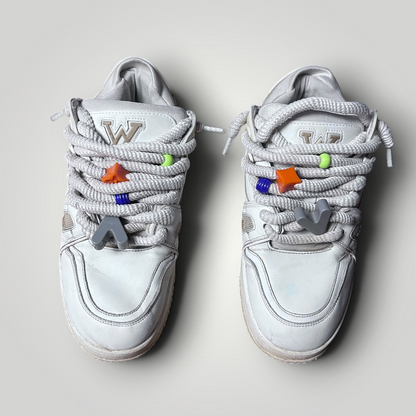 QUEEZAZA LV Inspired Y2K Coffee Dipped Chunky Sneakers