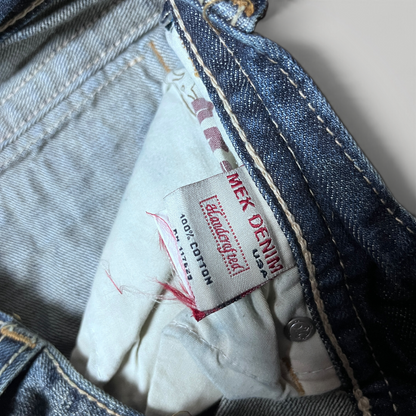 MEK Denim Vintage 2000's Y2K  Distressed Bootcut Jeans