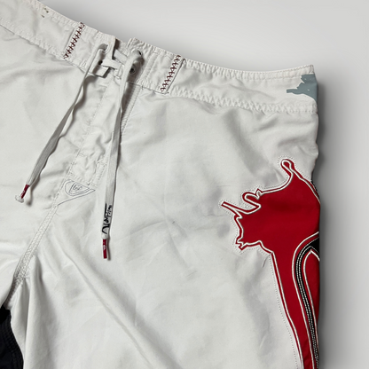 Quiksilver Vintage 2000's Y2K Embroidered Graphic Surf Jorts Shorts