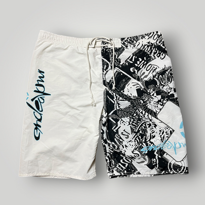 Crivit Y2K Graphic Surf Skate Shorts