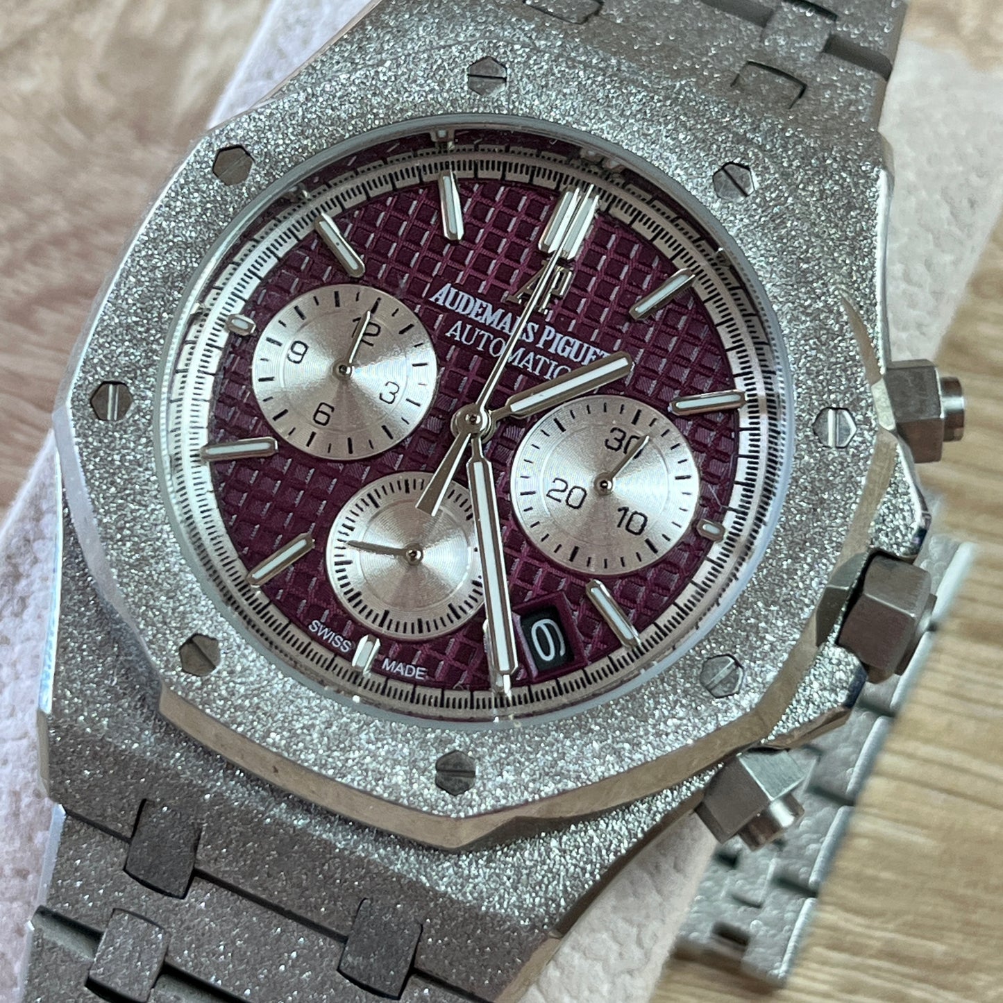 Audemars Piguet Royal Oak Selfwinding Chronograph 41mm Frosted Gold Clone