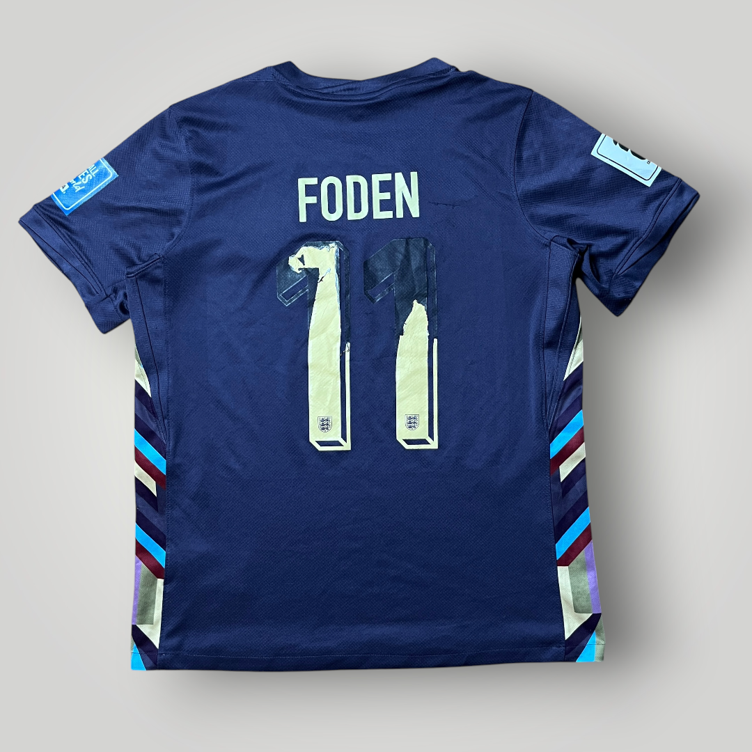 Nike England 2024/2025 Away #11 Foden Football Jersey T-Shirt