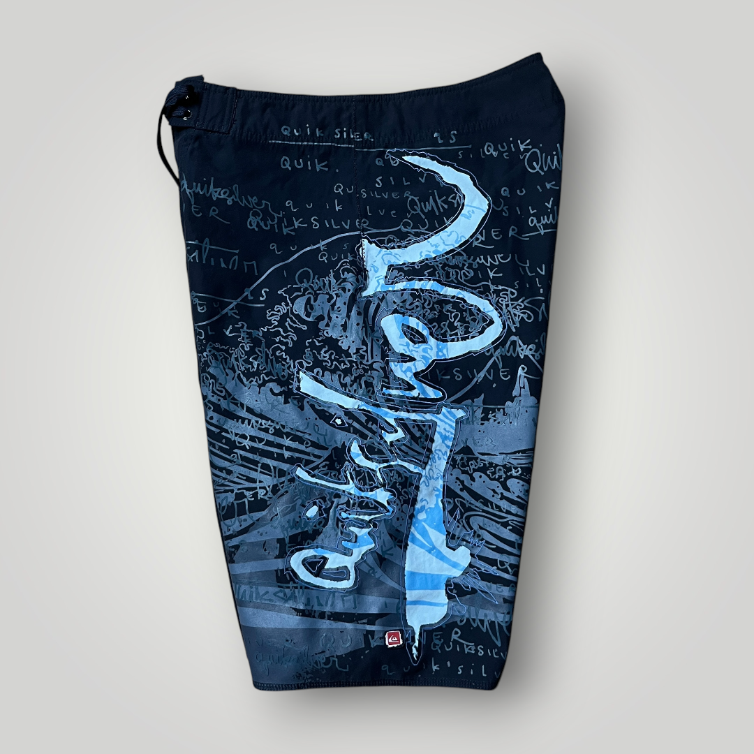 Quiksilver Vintage 2000's Y2K Graphic Board Surf Shorts