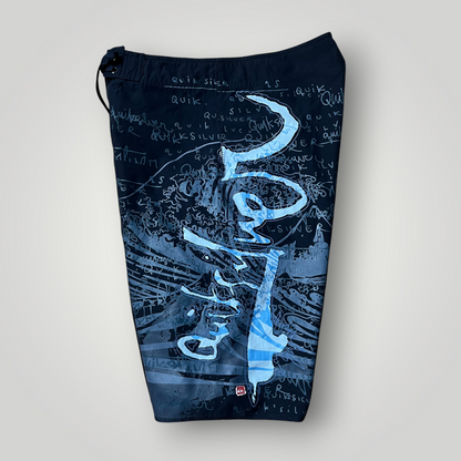 Quiksilver Vintage 2000's Y2K Graphic Board Surf Shorts
