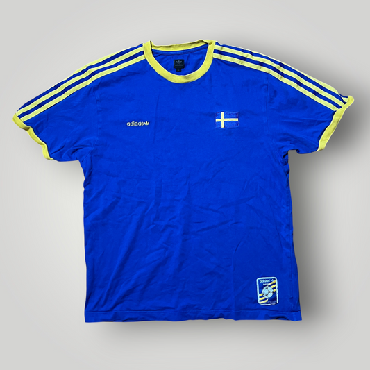 Adidas Sweden 2006/2007 Vintage National Team Heavy Cotton Football Jersey T-Shirt