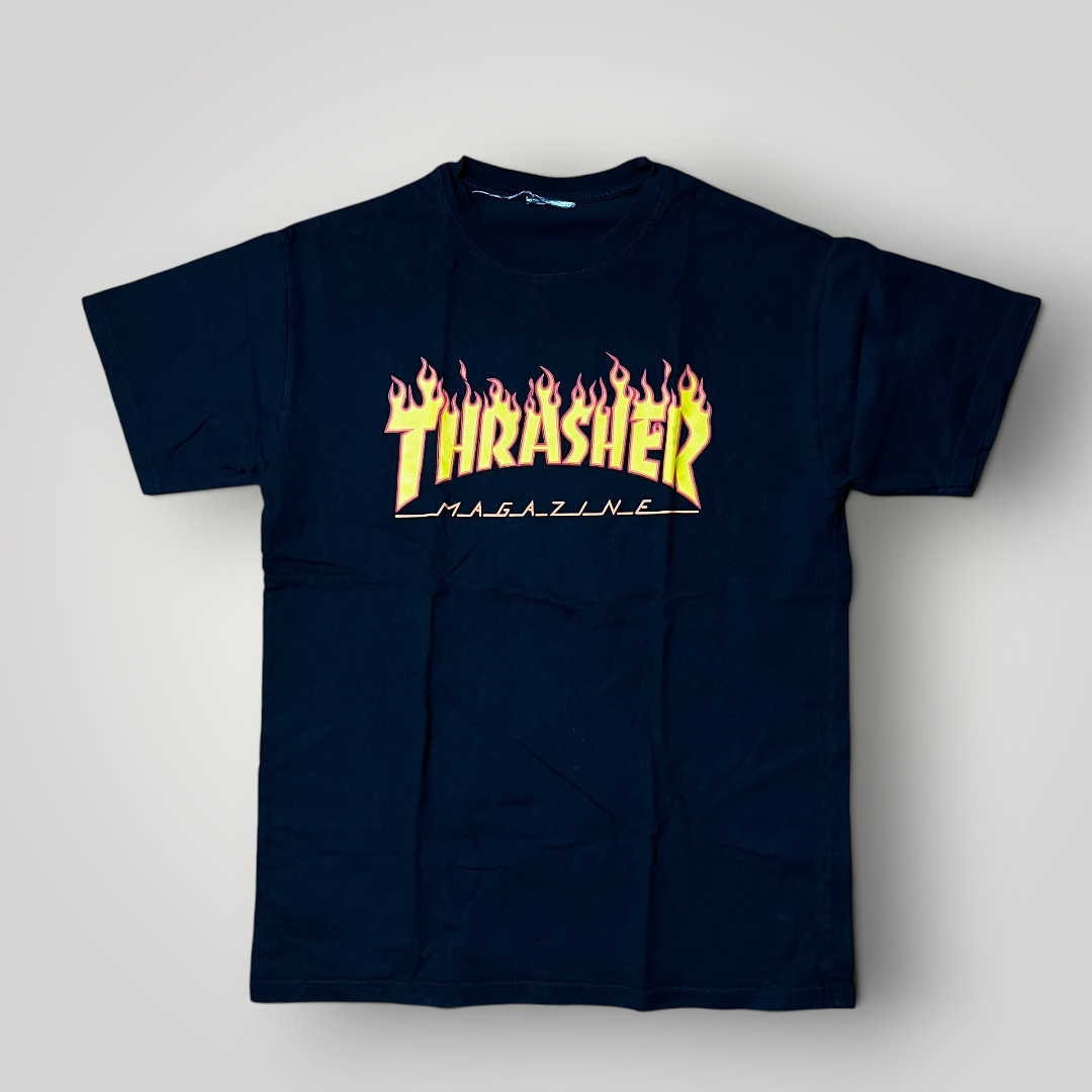 Thrasher "Flame Logo" Heavy Cotton Skater Graphic T-Shirt