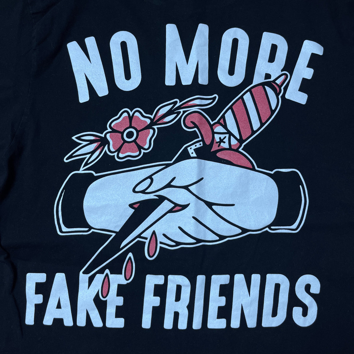 Bad Monday "No More Fake Friends" Heavy Cotton Graphic T-Shirt