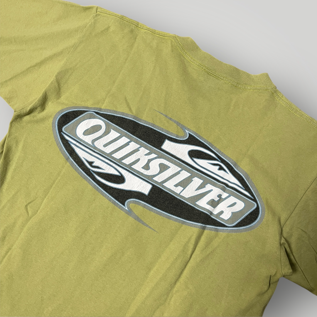 Quiksilver Vintage 90's USA MADE Y2K Heavy Cotton Single Stitch Graphic T-Shirt